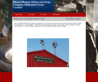 Blizzardbranch.com(Blizzard Branch Milling and Syrup Company) Screenshot