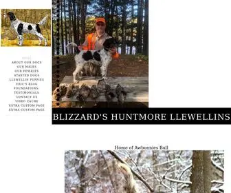 Blizzardllewellins.com(Blizzard's Huntmore Llewellins) Screenshot