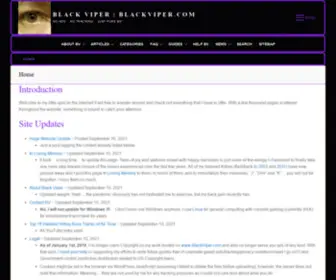 BLkviper.com(My little spot on the internet. My name) Screenshot