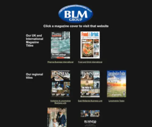 BLMgroup.co.uk(Business Link Magazine Group) Screenshot