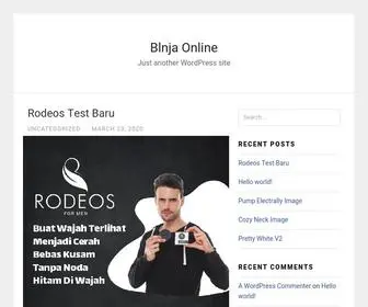 BLnja.online(Just another WordPress site) Screenshot