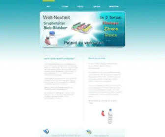 Blob-Blubber.com(Über die Idee zum Patent) Screenshot