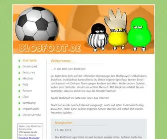 Blobfoot.de(Coop Multiplayer Football Game) Screenshot