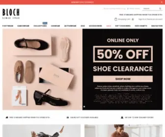 Bloch.com.au(Dance Shoes) Screenshot