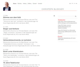 Blocher.ch(Die offizielle Website von Christoph Blocher) Screenshot