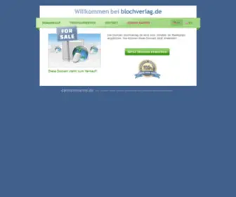 Blochverlag.de(Steht zum Verkauf) Screenshot