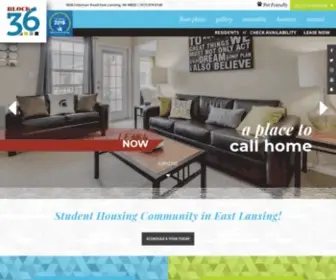 Block-36.com(Apartments in East Lansing) Screenshot