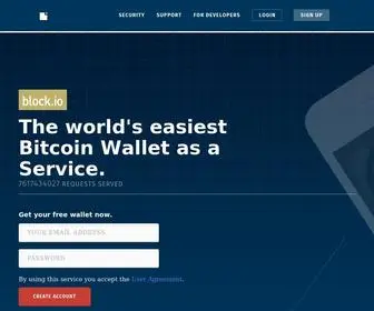 Block.io(Bitcoin API and More) Screenshot