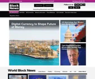 Block.news(Blockchain website) Screenshot