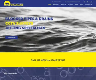 Blockage.co.uk(MG Drainage) Screenshot