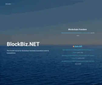 Blockbiz.net(= trusted blockchain news) Screenshot