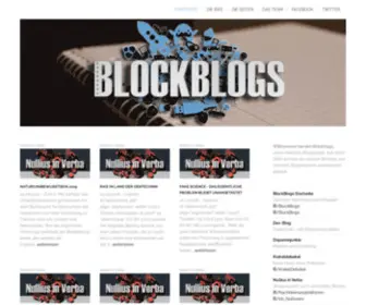 Blockblogs.de(Ein Multiblogprojekt) Screenshot