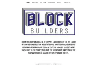 Blockbuildinc.com(BLOCK Builders) Screenshot