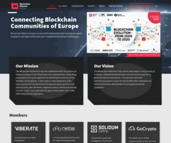 Blockchainalliance.si(Connecting Blockchain Communities of Europe) Screenshot