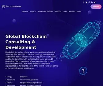 Blockchainarmy.com(Cryptocurrency) Screenshot