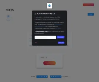 Blockchaindemo.io(Blockchain Demo) Screenshot