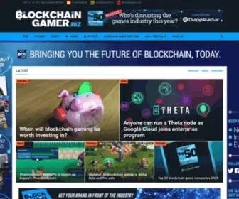 Blockchaingamer.biz(Where blockchain meets the games industry) Screenshot