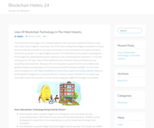 Blockchainhotels24.com(Discover The Difference) Screenshot