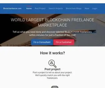 Blockchainlancer.com(Sap freelance portal) Screenshot