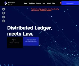 Blockchainlawyer.in(Home) Screenshot