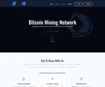 Blockchainminingnetwork.info(Bitcoin Mining and Bitcoin Lending Investment) Screenshot