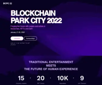 Blockchainparkcity.com(Blockchain Event Panel) Screenshot