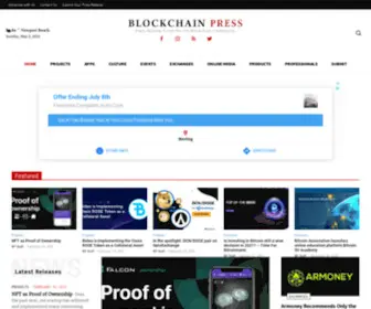 Blockchainpress.org(Blockchain Press Release) Screenshot