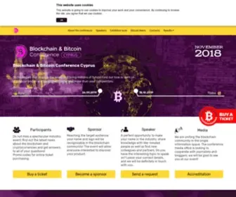Blockchainshow.eu(Blockchain & Bitcoin Conference Cyprus 2018) Screenshot