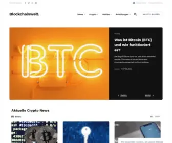 Blockchainwelt.de(Die Blockchain Technologie wird alle Bereiche revolutionieren) Screenshot