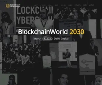 BlockchainWorld2030.com(The Blockchain Conference 2019) Screenshot