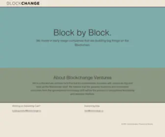 Blockchange.vc(Blockchange) Screenshot