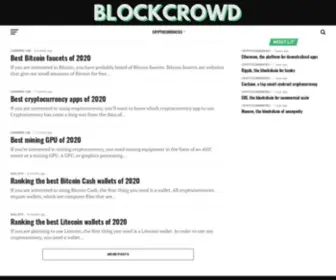 Blockcrowd.org(The future of money) Screenshot