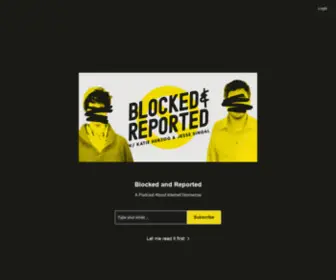 Blockedandreported.org(Blocked and Reported) Screenshot