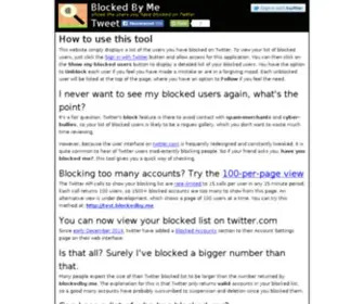 Blockedby.me(blockedby) Screenshot