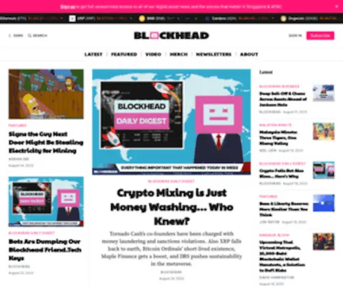 Blockhead.co(Unblocking Asia's Web3 Revolution) Screenshot