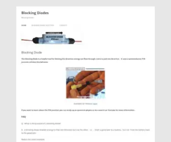 Blockingdiode.com(Blocking Diodes) Screenshot