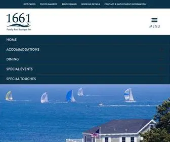 Blockislandresorts.com(The 1661 Inn) Screenshot