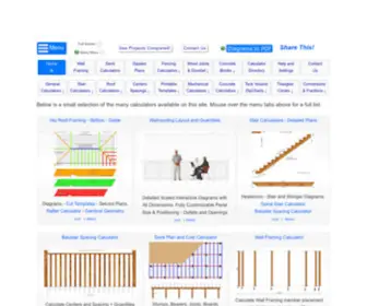Blocklayer.com(Calculators for Home Improvement Remodeling Construction Created with) Screenshot