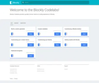 Blocklycodelabs.dev(Codelabs) Screenshot