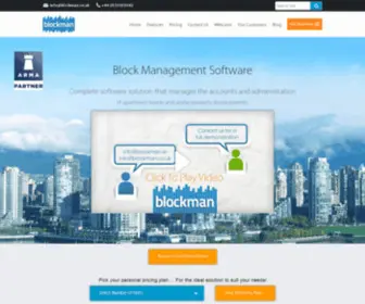 Blockman.co.uk(Block Management Software for apartment blocks and estate Managing Agents. Blockman) Screenshot