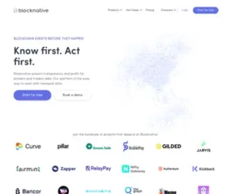 Blocknative.com(Blocknative's proven platform) Screenshot