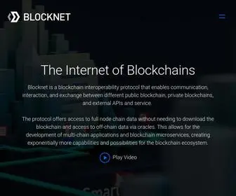 Blocknet.co(The Internet of Blockchains) Screenshot