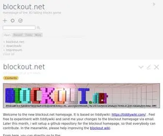 Blockout.net(Homepage of the 3D falling blocks game) Screenshot