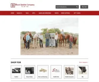 Blocksaddlecompany.com(Block Saddle Company) Screenshot