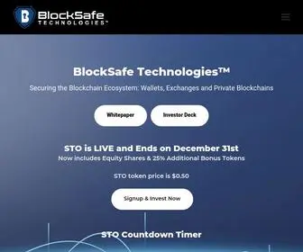 Blocksafetech.io(Securing the Blockchain Ecosystem) Screenshot