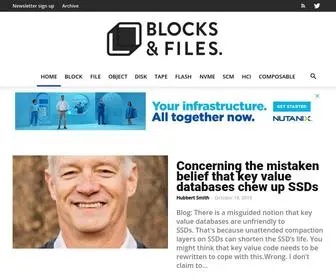 Blocksandfiles.com(Blocks and Files) Screenshot