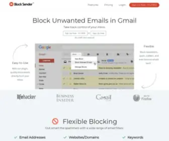 Blocksender.io(Block Sender for Gmail) Screenshot