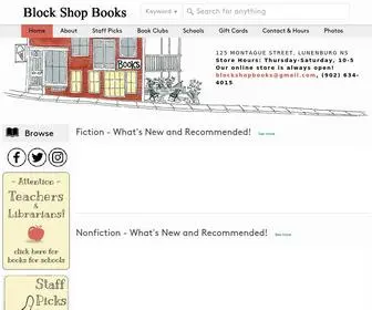 Blockshopbooks.ca(Block Shop Books) Screenshot