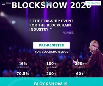Blockshow.com(Blockchain Conference 2019) Screenshot