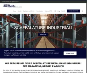 Blocksistem.com(Scaffalature metalliche industriali componibili) Screenshot